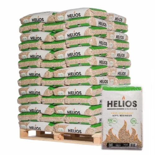 Pelety HELIOS – paleta 65 vriec po 15 kg