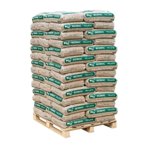 Drevené pelety BIOMAC Premium ENplus A1 – paleta 1 050 kg