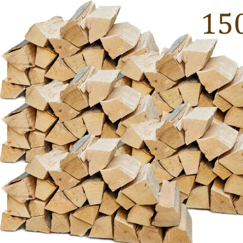 Bukové palivové drevo Flameup 150 kg (3 × 50 kg), polená 25 cm, do kachlí, krbov, vonkajších ohnísk a grilov