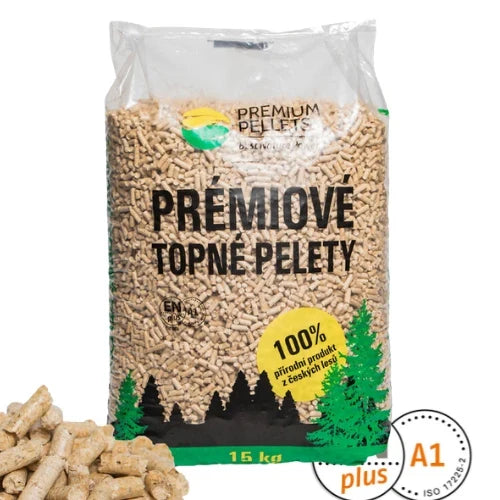 Prémiové smrekové pelety ENplus A1, 825 kg